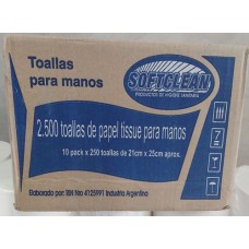 TOALLA INTERCALADA BEIGE 21X25 X 2500